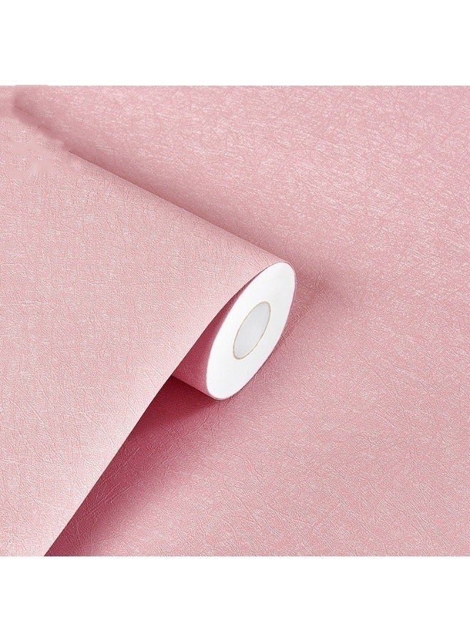 Anna 40cm x 5m Pink Textured Thick PVC Self-Adhesive Wallpaper - Image 1
