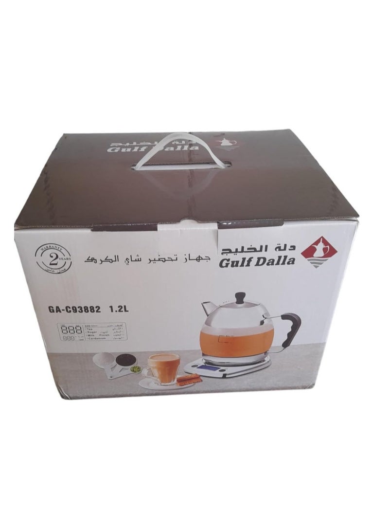 غالف دالا GA-C93882 ماكينة تحضير الشاي دلة الخليج 1000 وات 1.2 لتر - Image 4