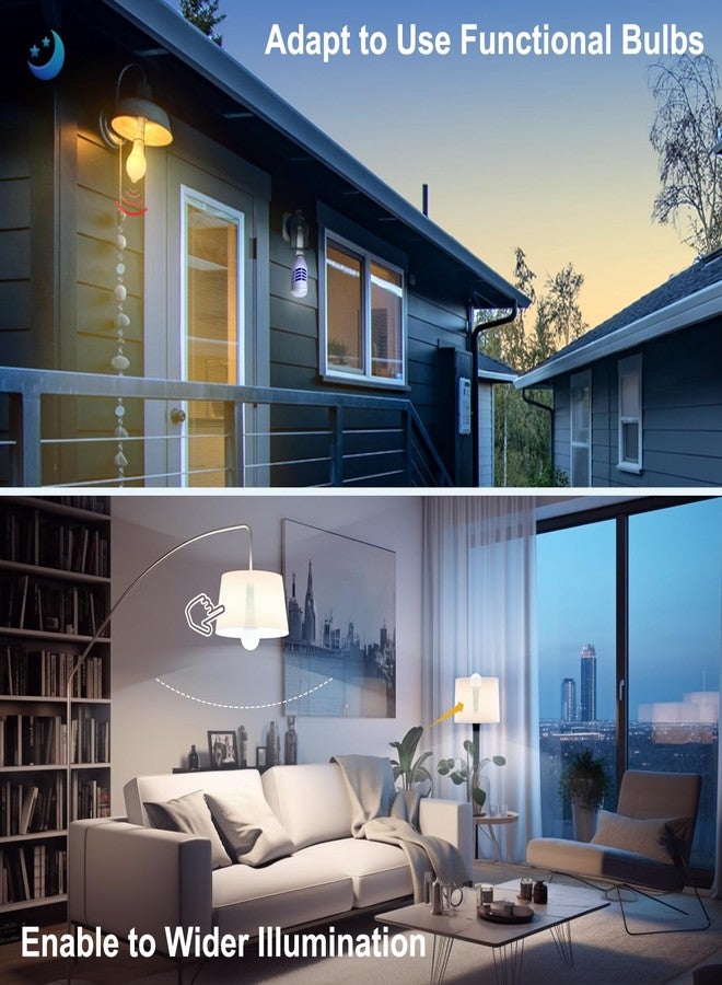 DiCUNO E26 3.15-4.13Inch/8-10.5CM Extension Flexible Socket Extender Adapter, E26 Edison Screw Converter, Light Socket Extender, Lamp Bulb Extension, 2-Pack - Image 4