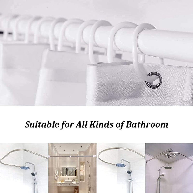 DDS-DUDES Christmas Shower Curtain Kids Bathroom Halloween Decor with 12 Curtain Hooks for Bathroom, Waterproof 71 x 71 inch (SC-06) - Image 5