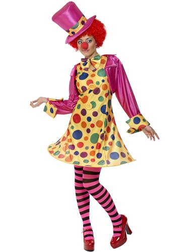 Smiffys womens Clown Lady Adult Sized Costume, Multi-colour, 10/12 US - Image 3