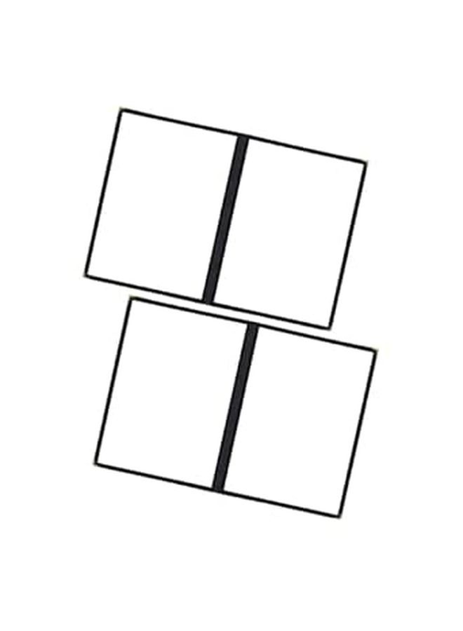 قطعتان من أغلفة القائمة الشفافة من البولي فينيل كلوريد والحوامل مع أكمام واقية للصفحات - Image 1