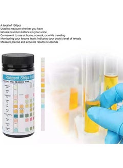URs URS-10T Reagent for Urinalysis 100 Pieces Contain Leukocytes Nitrite Urobilinogen Protein pH Blood Specific Gravity Ketone Bilirubin Glucose Test Analysis Urine Test Strips for Testing Body Urine Ketosis Levels, Paleo and Low Carb Diets  - Image 2