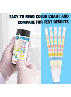 URs URS-10T Reagent for Urinalysis 100 Pieces Contain Leukocytes Nitrite Urobilinogen Protein pH Blood Specific Gravity Ketone Bilirubin Glucose Test Analysis Urine Test Strips for Testing Body Urine Ketosis Levels, Paleo and Low Carb Diets  - Image 3