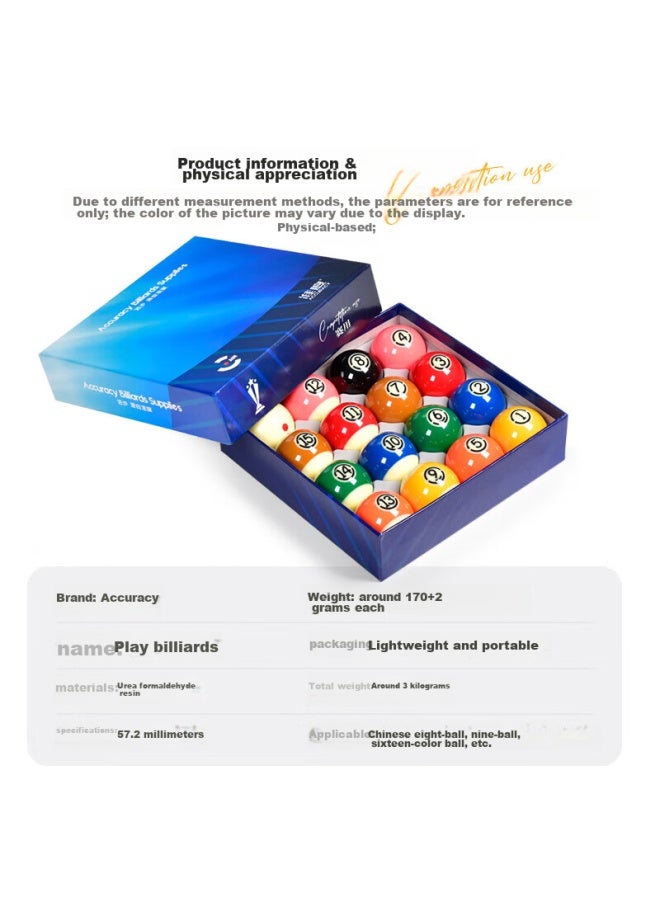 ACCURACY Zhundu Professional Pool Balls, English Snooker Balls, National Standard Pool Balls, Crystal Balls, Pool Table Accessories And Supplies - Image 5
