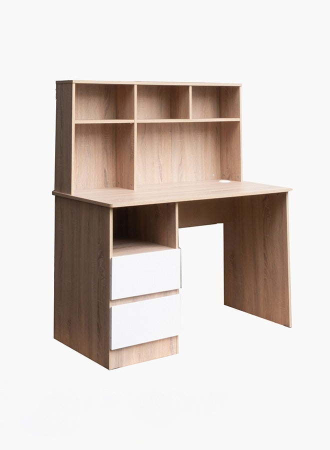 Home Box Alford Patara 2-Drawer Study Desk With Hutch 120 x 134 x 59.5 cm - Image 3