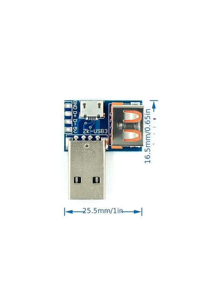 USB Adapter Robot Kit Module Male to Female Micro USB Header Type C 4P 2 54mm Straight Plug - Image 3