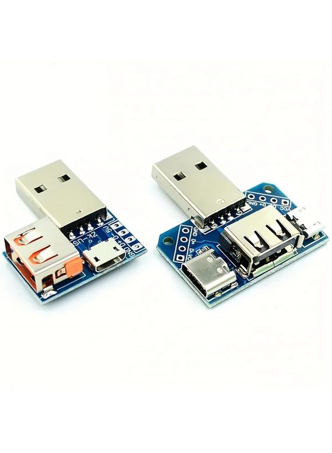 USB Adapter Robot Kit Module Male to Female Micro USB Header Type C 4P 2 54mm Straight Plug - Image 1