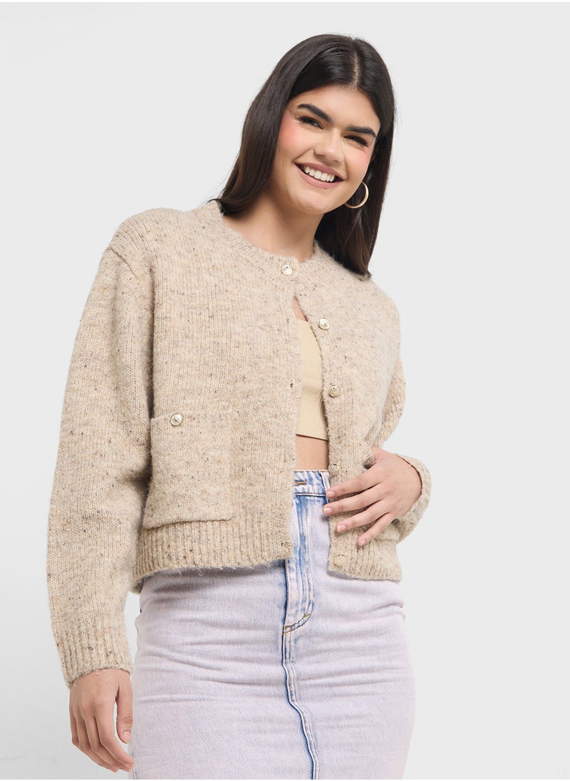 VERO MODA Button Pocket Detail Cardigan  - Image 1
