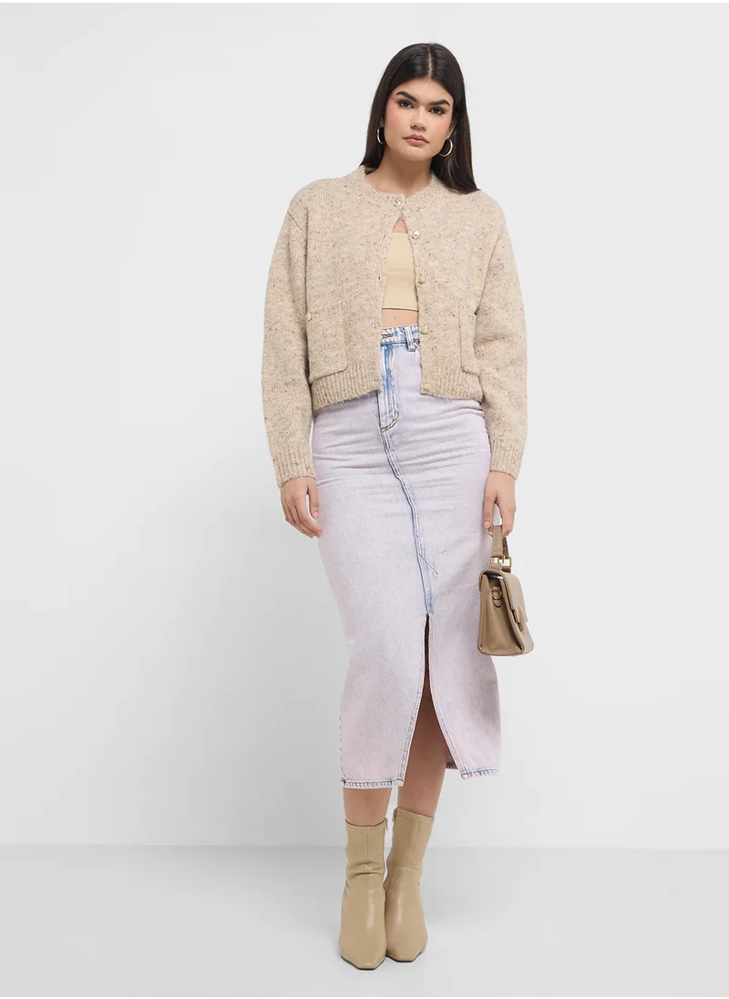 VERO MODA Button Pocket Detail Cardigan