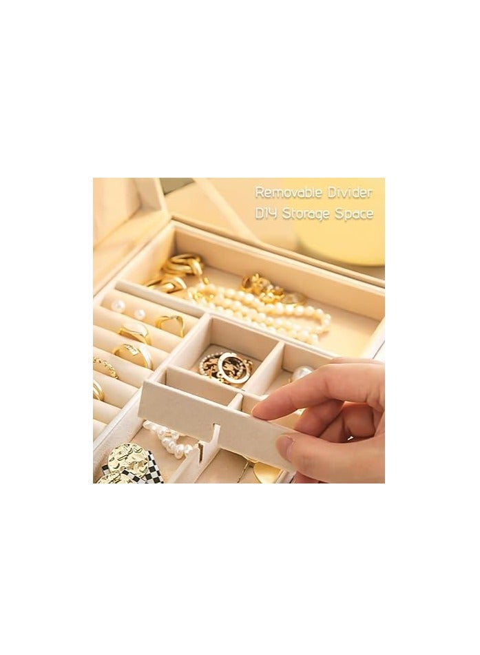 Spaceshoop Large Capacity Jewelry Box Travel Jewelry Organizer Multifunctional Necklace Earring Ring Storage Box Women Gift - Image 3