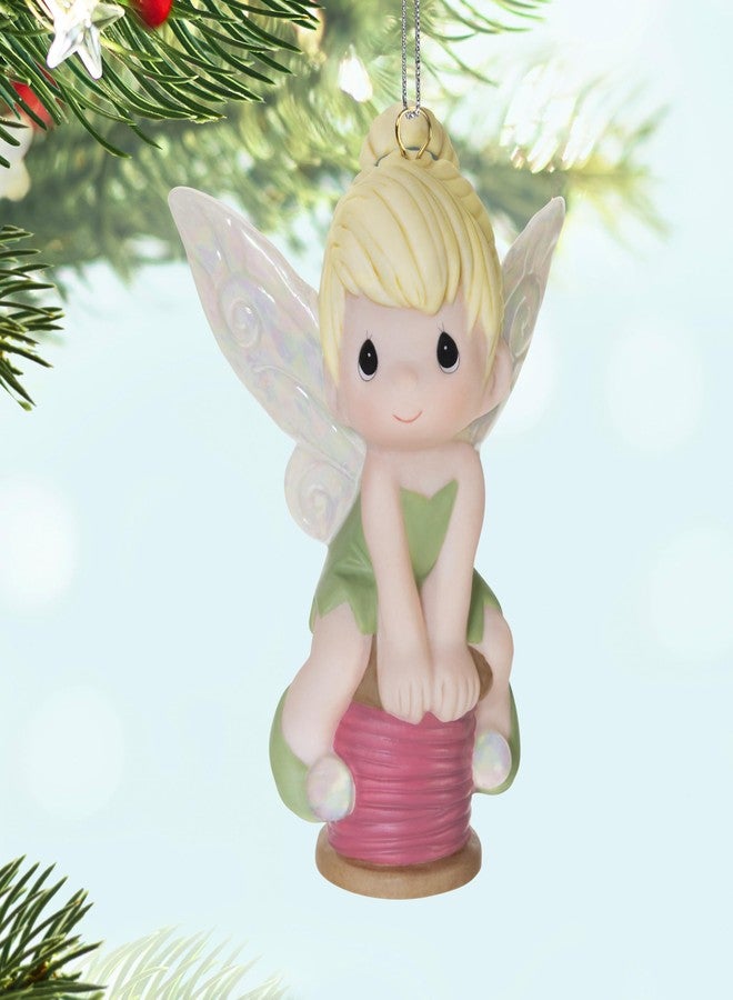 Hallmark Keepsake Christmas Ornament 2025, Disney Precious Moments Tinker Bell, Porcelain, Gifts for Disney Fans - Image 3