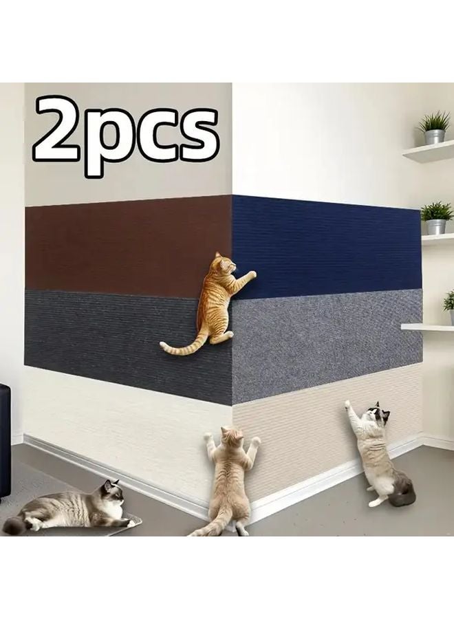 2pcs Dark Gray Cat Scratching Pads Wall Mounted 23 62x39 37 Inch for Indoor Cats - Image 2
