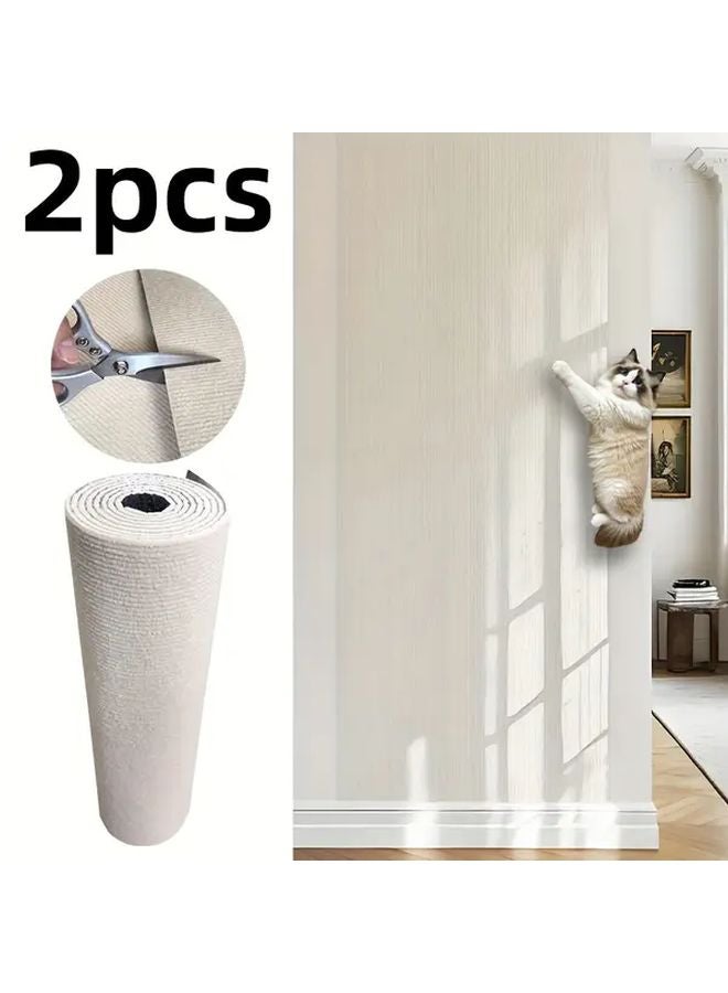 2pcs Dark Gray Cat Scratching Pads Wall Mounted 23 62x39 37 Inch for Indoor Cats - Image 5