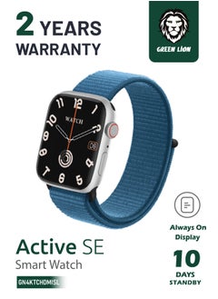 Active SE - 49mm - Silver & Sky Blue Strap