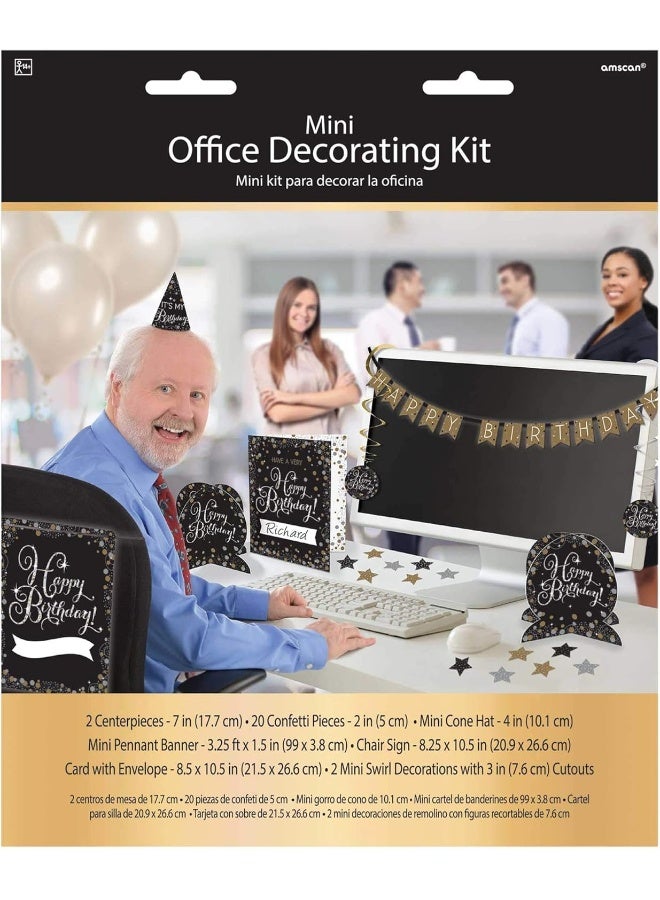 Amscan Gold Sparkling Celebration Office Decoration