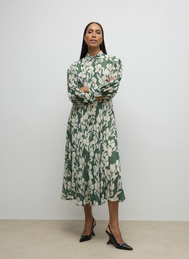 VERO MODA Long Sleeve Button Down Shirt Dress - Image 1