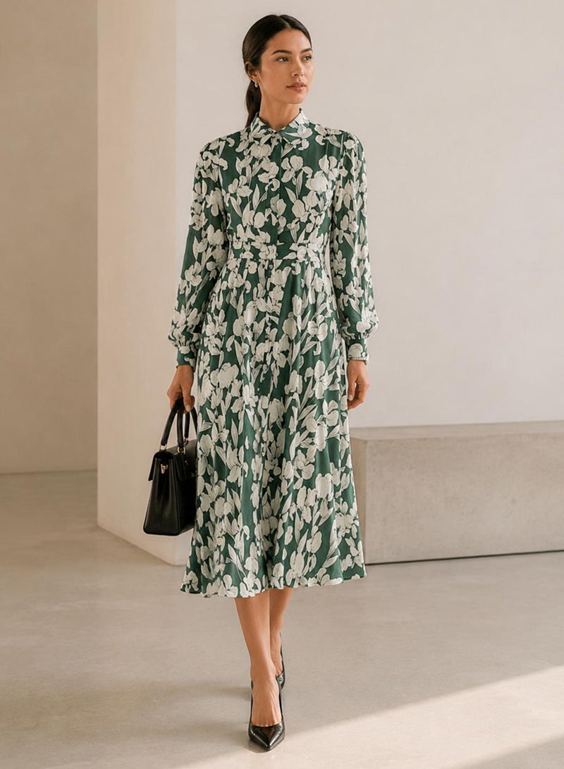 VERO MODA Long Sleeve Button Down Shirt Dress - Image 5