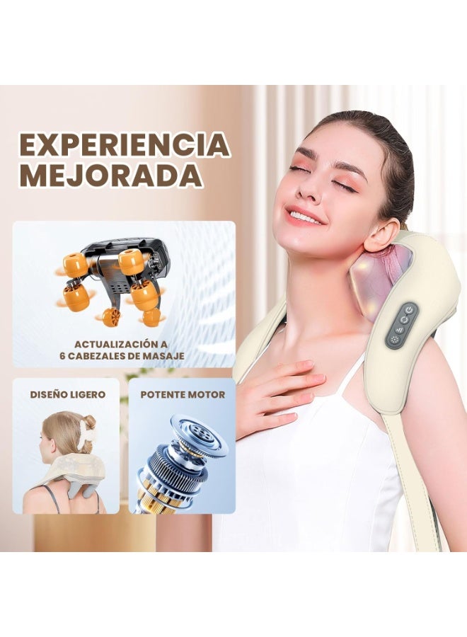5D Simulation Neck & Back Massager – Electric Shoulder Massage Pillow – Deep Tissue Kneading & High Precision Pain Relief for Home & Office - Image 2
