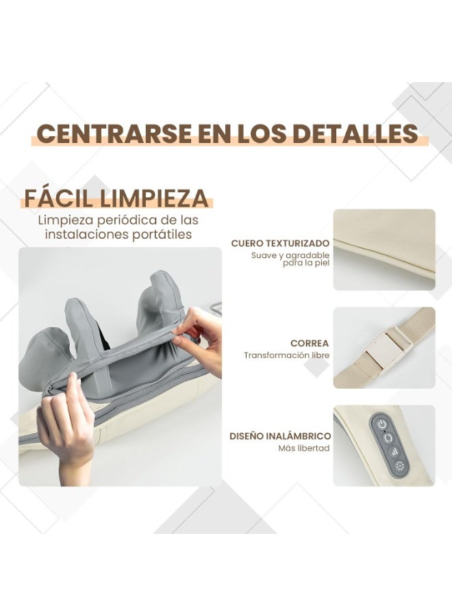 5D Simulation Neck & Back Massager – Electric Shoulder Massage Pillow – Deep Tissue Kneading & High Precision Pain Relief for Home & Office - Image 4