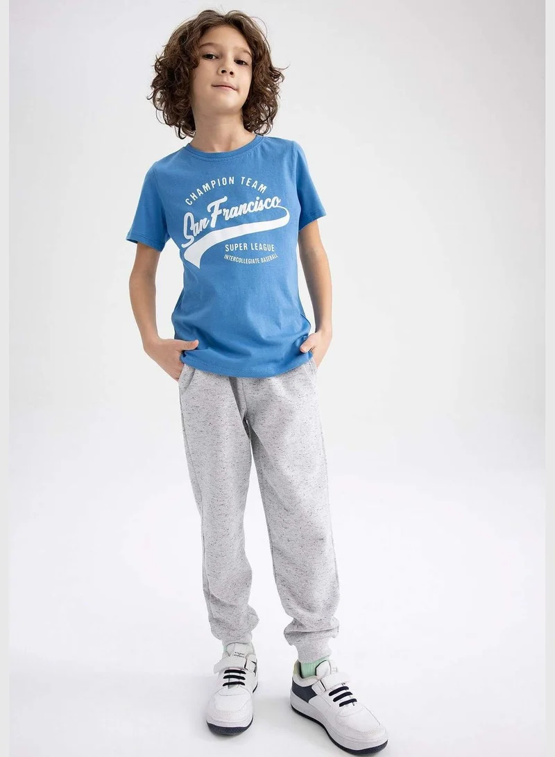DeFacto Boy Crew Neck Knitted Short Sleeve T-Shirt