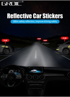 GROIC 8PCS Car Handle Cup Protector Reflective Stickers, 3D Carbon Fiber Door Bowl Paint Scratch Protective Film,Car Door Handle Door Bowl Protection Guards Trim Stickers,Automobile Decoration  - Image 2