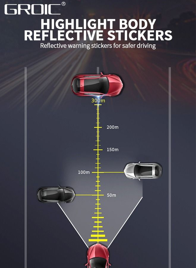 GROIC 8PCS Car Handle Cup Protector Reflective Stickers, 3D Carbon Fiber Door Bowl Paint Scratch Protective Film,Car Door Handle Door Bowl Protection Guards Trim Stickers,Automobile Decoration - Image 5