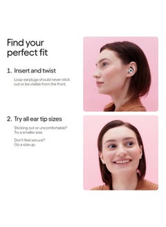 Generic Loop Quiet 2 Plus Ear Plugs with Double Tips – Ultra-Comfy Reusable Earplugs For Sleep, Focus, Travel, Noise Sensitivity | Flexible Protection | 24 dB (SNR) Noise Reduction + 3 dB with Double Tips  - Image 5