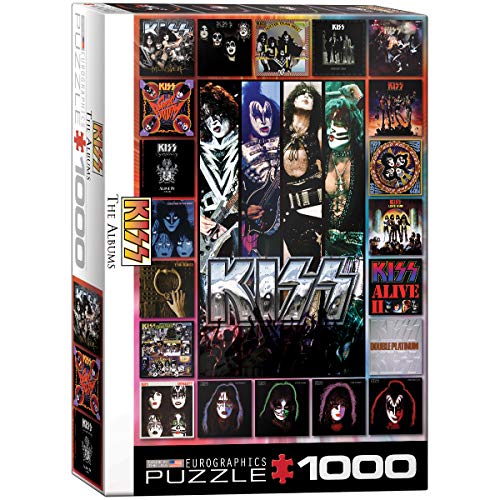 EuroGraphics KISS The Albums 1000-Piece Puzzle , Black - Image 1