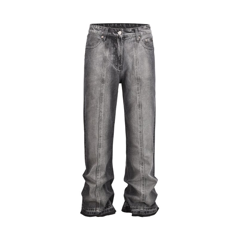 High Street Kanye American Style Men'S And Women'S Multi-Pocket Cargo Jeans Straight Loose Ripped Pants Various Styles - Image 1