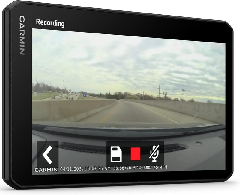 GARMIN جارمن درايف كام 76 - جهاز ملاحة GPS للسيارة بشاشة 7 إنش مع كاميرا داش مدمجة وكشف تلقائي للحوادث - Image 2