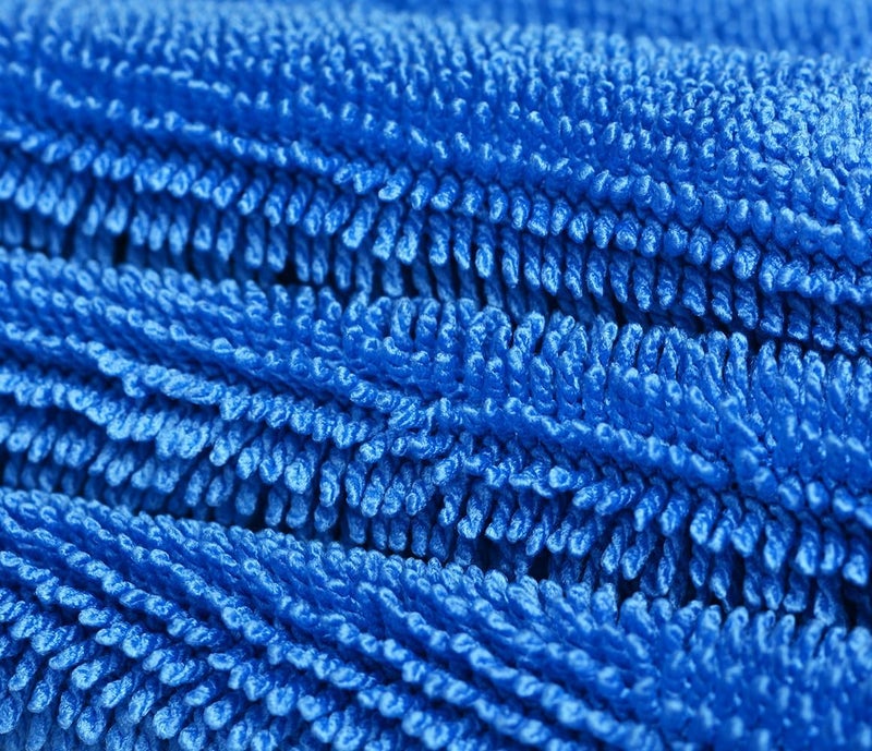 MAYOUTH Premium Microfibre Car Cleaning Cloths - 600gsm Super Absorbent, Scratch-Free, Reusable (Blue & Black, 2 Pack, 40x60cm) - Image 5