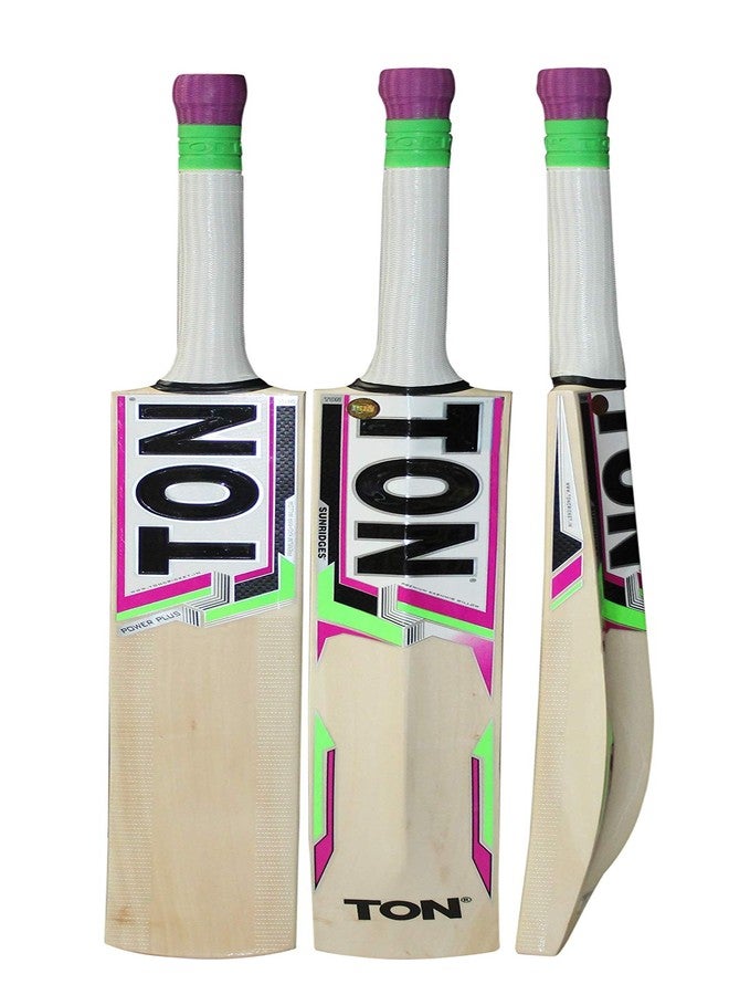 SS Ton Power plus kw bat Grade 2 Kashmir Willow Cricket Bat ( Size: Short Handle,Leather Ball ) - Image 2