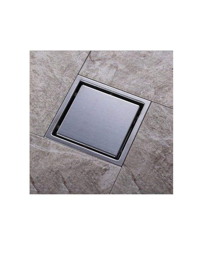 Aquaplast Stainless Steel Tile Drain 15x15cm with Self Open and Close System - Image 1