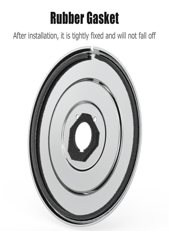 انكابل 16090 لوحة غطاء بديلة من مجموعة Chateau متوافقة مع لوحة غطاء صنبور حوض الاستحمام والدش بمقبض واحد من Moen، كروم - Image 3