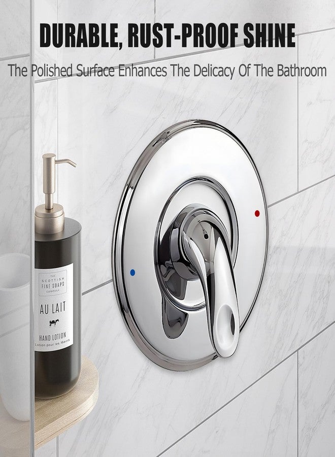 انكابل 16090 لوحة غطاء بديلة من مجموعة Chateau متوافقة مع لوحة غطاء صنبور حوض الاستحمام والدش بمقبض واحد من Moen، كروم - Image 2