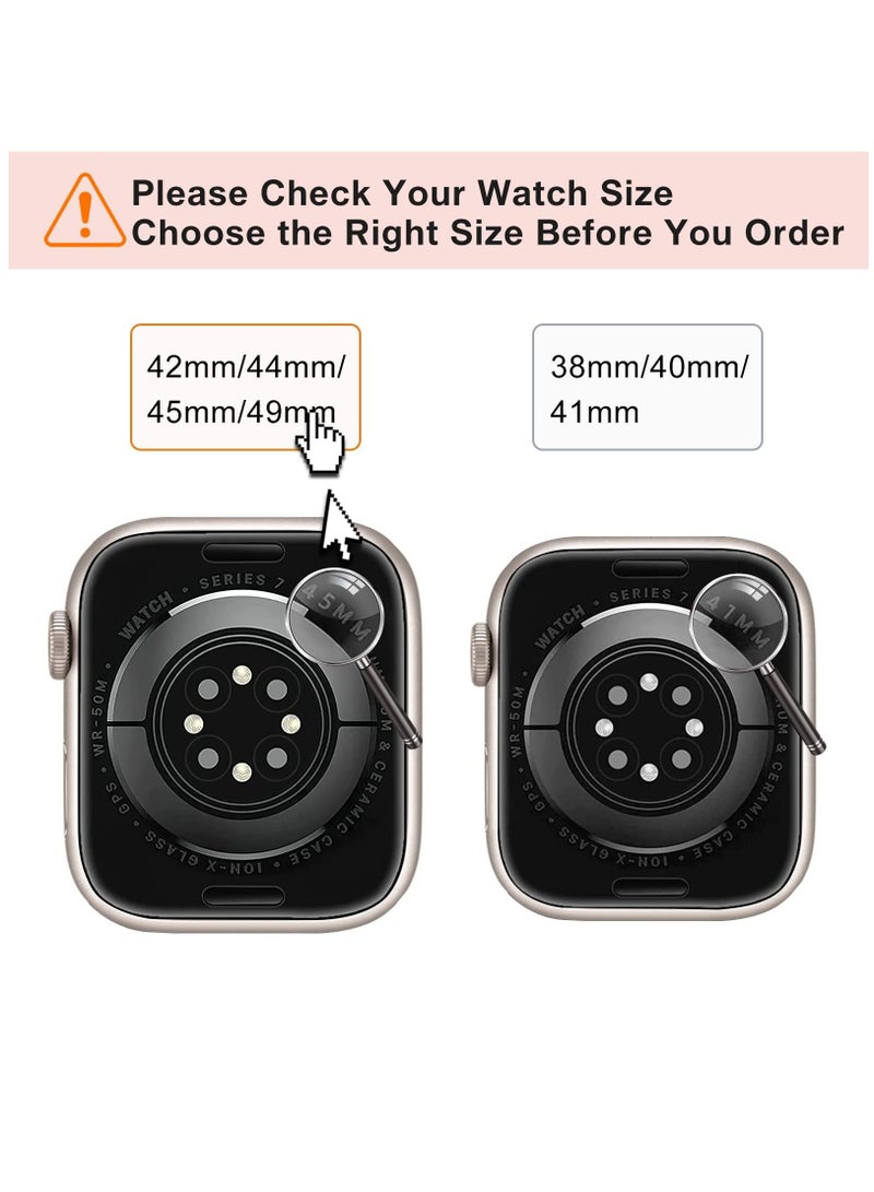 بورتوني سوار ساعة أبل 42 ملم 44 ملم 45 ملم 49 ملم من الفولاذ المقاوم للصدأ أحزمة قفل مغناطيسي لساعة iWatch Ultra Series 8 SE 7 6 5 للجنسين - Image 2