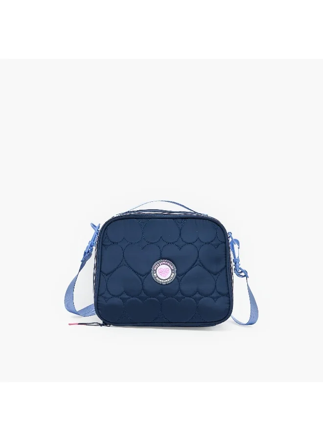 مارشملو Lunch Bag-Heartsy Lunch Bag -1 Cmprt- (Polyester) Black \ 12X24X21