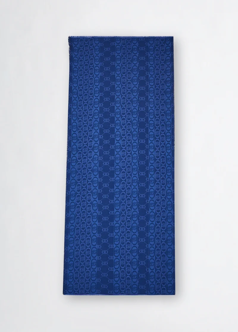 Liu Jo Jacquard stole with logo