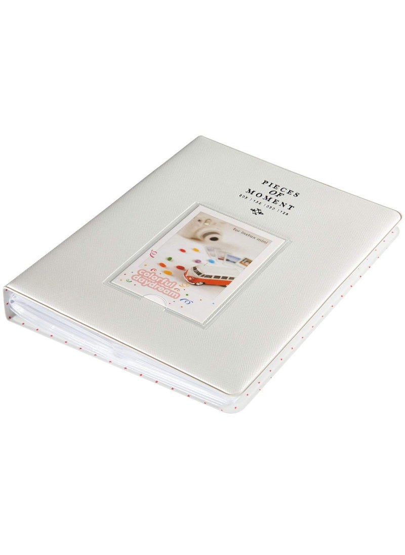 ZIKKON ZIKKON 128 Pockets Photo Album for Fujifilm Instax Mini 12 11 9 8 90 99 Evo Liplay Instant CameraMini Link Printer Polaroid Snap Touch PIC300 Z2300 Mint Zip Instant Camera PrinterSmoky white  - Image 3