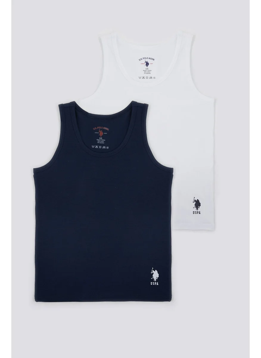 U.S. Polo Assn. Base. Polo Assn Solid Color Navy Blue Boys' 2-Piece Undershirt