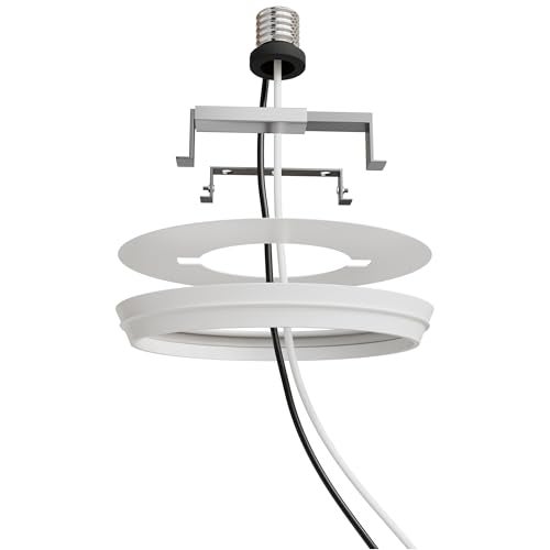 OHLECTRIC Recessed Can Light Conversion Kit to Pendant Lights – Medium Base Converter Compatible with 4”-6” Recessed Can Lights – Ideal for Kitchens, Bedrooms, Offices, and Damp Locations - Image 1