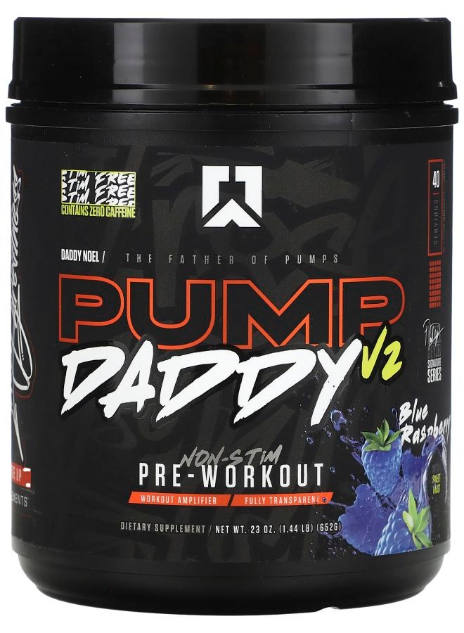 بامب دادي V2 غير المنبه قبل التمرين توت أزرق 1.44 رطل (652 جرام)