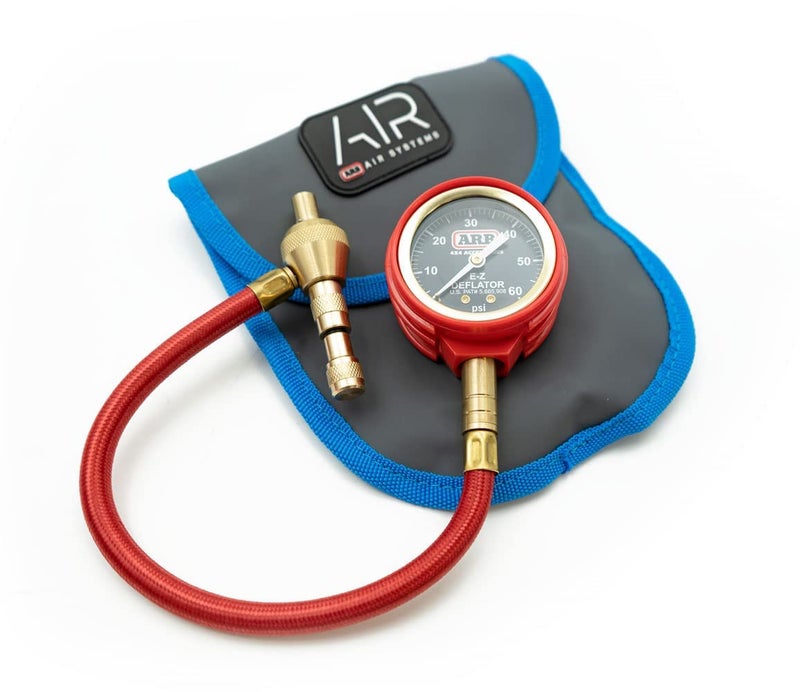 ARB ARB505 Deflator Kit 10-60 PSI Tire Pressure Gauge Rapid Air Down Offroad Kit With Recovery Gear Pouch (PSI) - Image 1