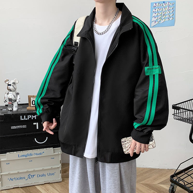 Coat Men'S 2023 New Trendy Hong Kong Style Loose Men'S Top Clothes Youth Casual Jacket - Image 1