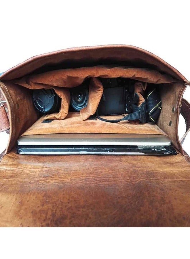 Madosh Photography Camera Lens Case Handmade Bag Genuine Leather Briefcase Men's Laptop Bag - Image 3