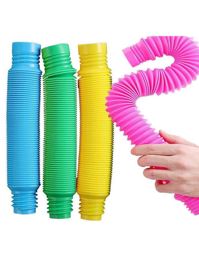 TOUGS لعبة حسيّة أنابيب متعددة الألوان XL للأطفال الصغار - مجموعة 4 قطع - Image 2
