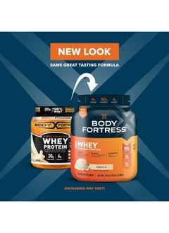 Body Fortress 100% Whey, Premium Protein Powder, Vanilla, 1.74lbs (Packaging May Vary)  - Image 2