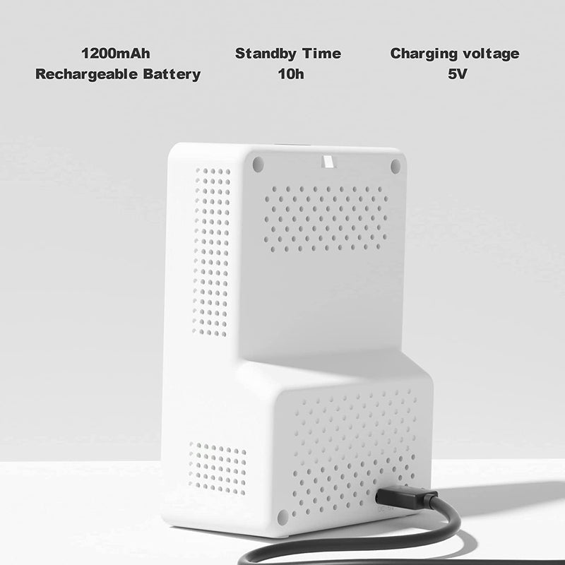 5-in-1 Indoor Air Quality Monitor,Professional Air Quality Meter Indoor Portable CO2 Monitor | Temperature | Formaldehyde Detector | Humidity TVOC | Air Quality Tester for Home,Office - Image 4