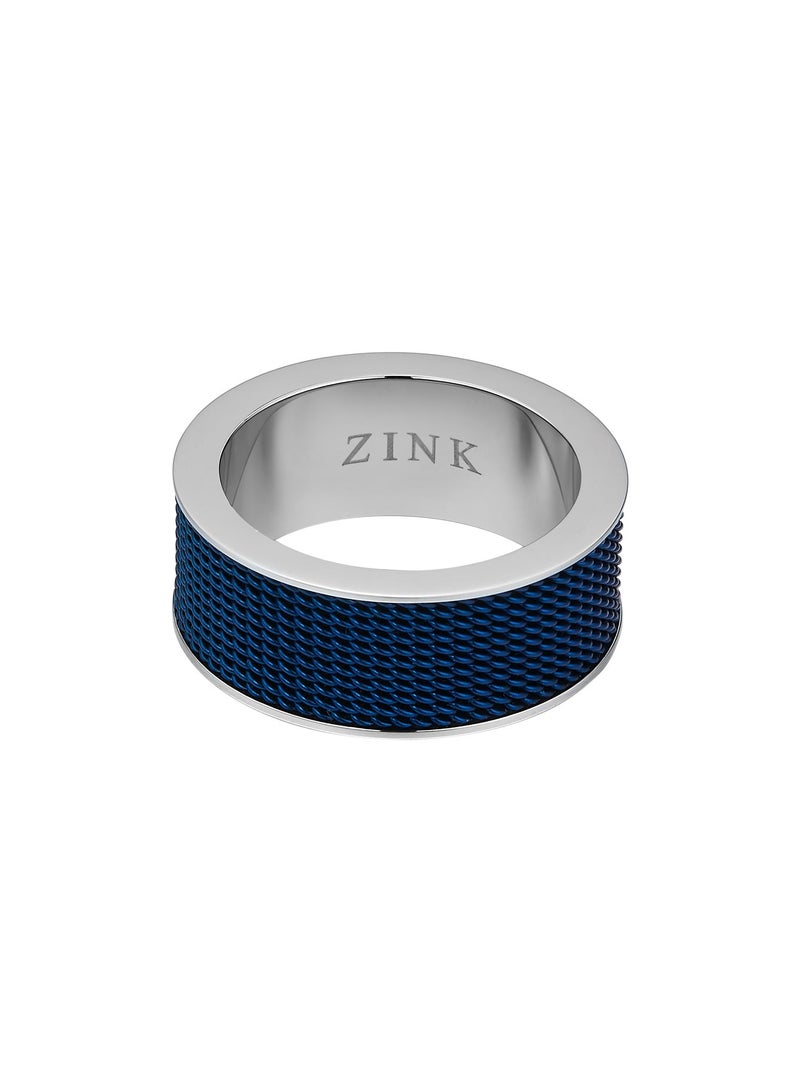 ZINK Men's Silver & Blue Stainless Steel Ring | ZJRG019SBL-20 - Image 2